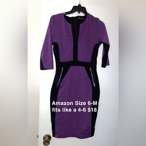 Amazon Dress Purple Size M